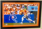 Bo Nix Autographed/Signed Denver Broncos 11x17 Photo~FRAMED-BAS Witnessed