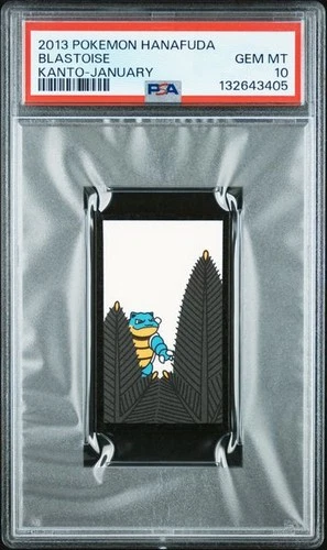 PSA 10 Blastoise Hanafuda Kanto Japanese Pokemon 2013 January