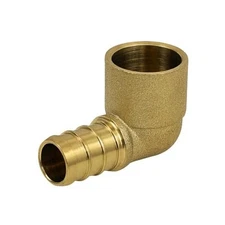 Supply Giant QYTM1238-OM Female Sweat 90 Degree Elbow X PEX Barb Pipe Fitting 