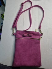 Private Label Beautiful Fuschia Crossbody Handbag with Shoulder Strap