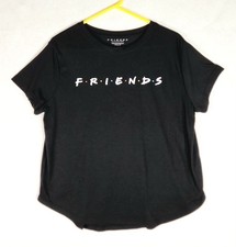 FRIENDS Brand FRIENDS TV Show Logo  Black T-shirt Size XXXL, Chest = 42"