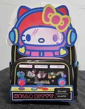 NWT Loungefly Sanrio Hello Kitty Kawaii Gamer Lenticular Mini Backpack