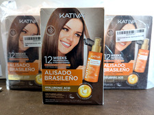 3 Kativa Brazilian Straightening Kit 12 Weeks of Home Use Professional Keratin