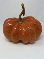 Sparkle Orange Foam Pumpkin Fall Halloween Thanksgiving Glitter D cor 9  