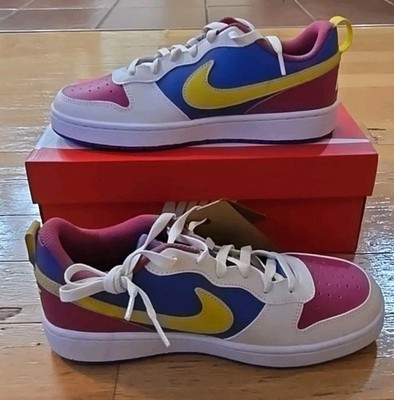 Nike Court Borough Low Recraft BG Size 6.5Y Sweet Beet/Bright Citron #IM2181...