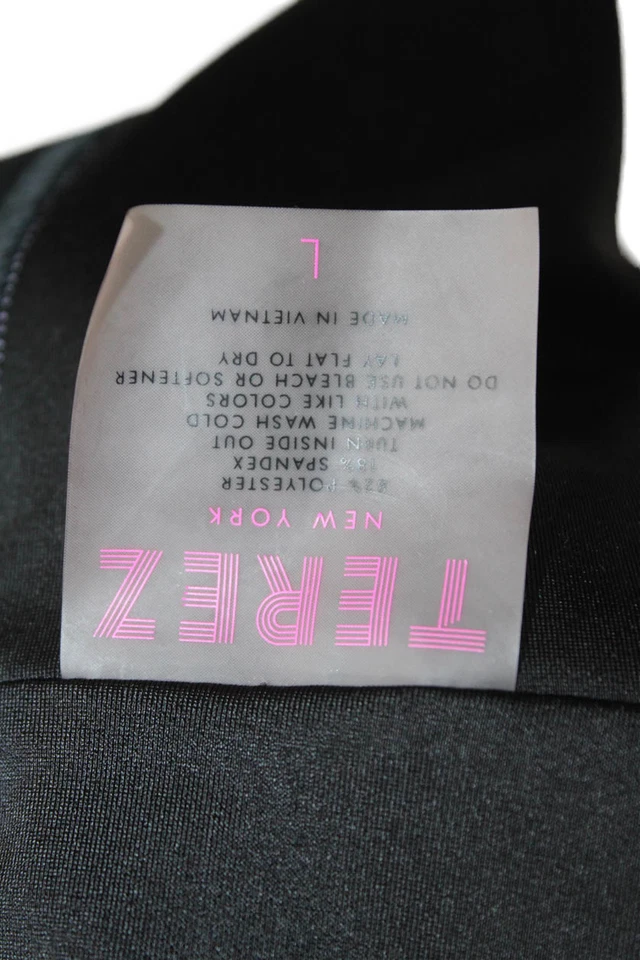 Conjunto de sujetador deportivo leggings con estampado de piel de serpiente Terez para mujer rosa púrpura talla grande Foto 4 de 4