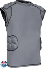 Exxact Sports Defender Youth Padded Football Shirt - Football Rib Protector w