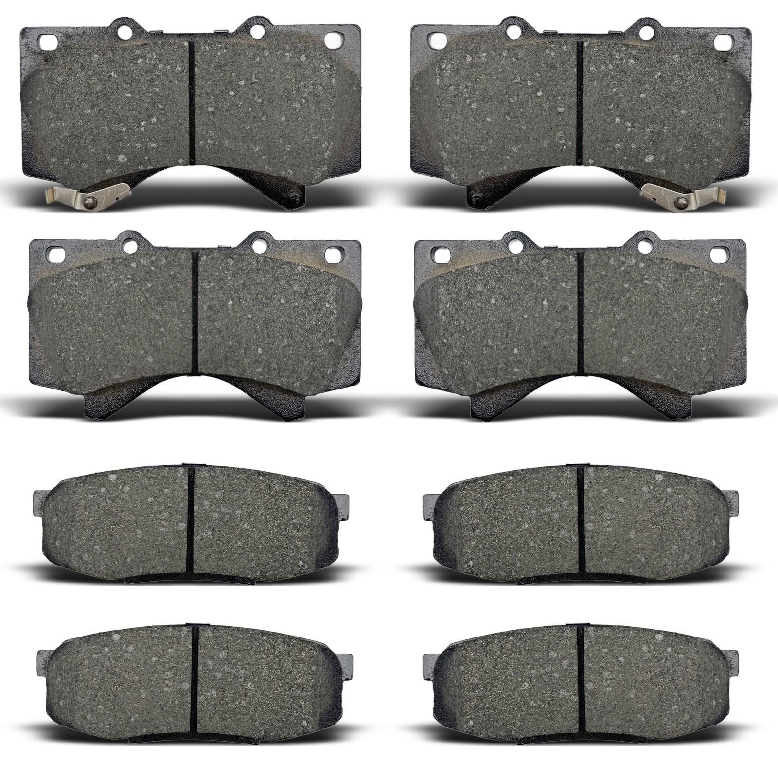 Front + Rear Ceramic Brake Pads Set For Lexus LX570, Land Cruiser Sequoia Tundra