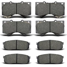 Front + Rear Ceramic Brake Pads Set For Lexus LX570, Land Cruiser Sequoia Tundra