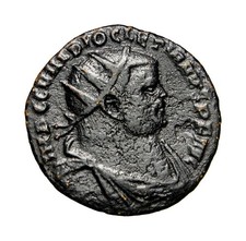 Diocletian (284-305 A.D.). Radiate Fraction (4.01 g., 21 mm.). Alexandria. Coin