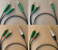 1 to 10'FT Mogami Dual 2552 Amphenol RCA 1/4 TRS Extension Cable Adapter Audio