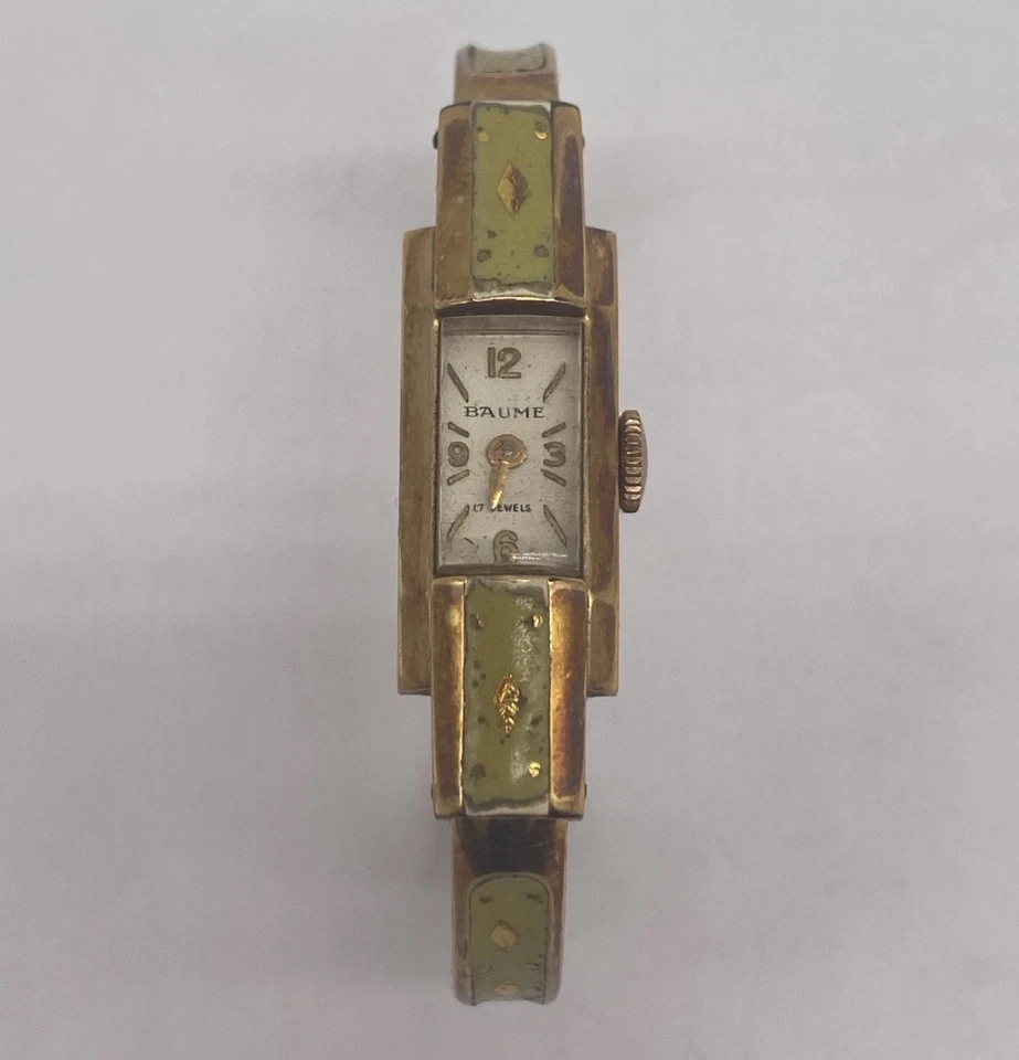 Antiguo Reloj Baume Damas Con Caja Original Llena de Oro 20 Micras No Funciona Foto 2 de 4