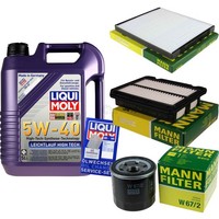 Inspektionskit Filter Liqui Moly ÖL 5L 5W-40 FüR Chevrolet Kalos Aveo