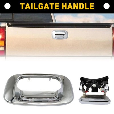 Chrome Tailgate Handle & Bezel Lock Set for 1999-07 Chevy Silverado KMC Sierra K