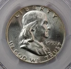 1955 Franklin Half Dollar PCGS MS63FBL