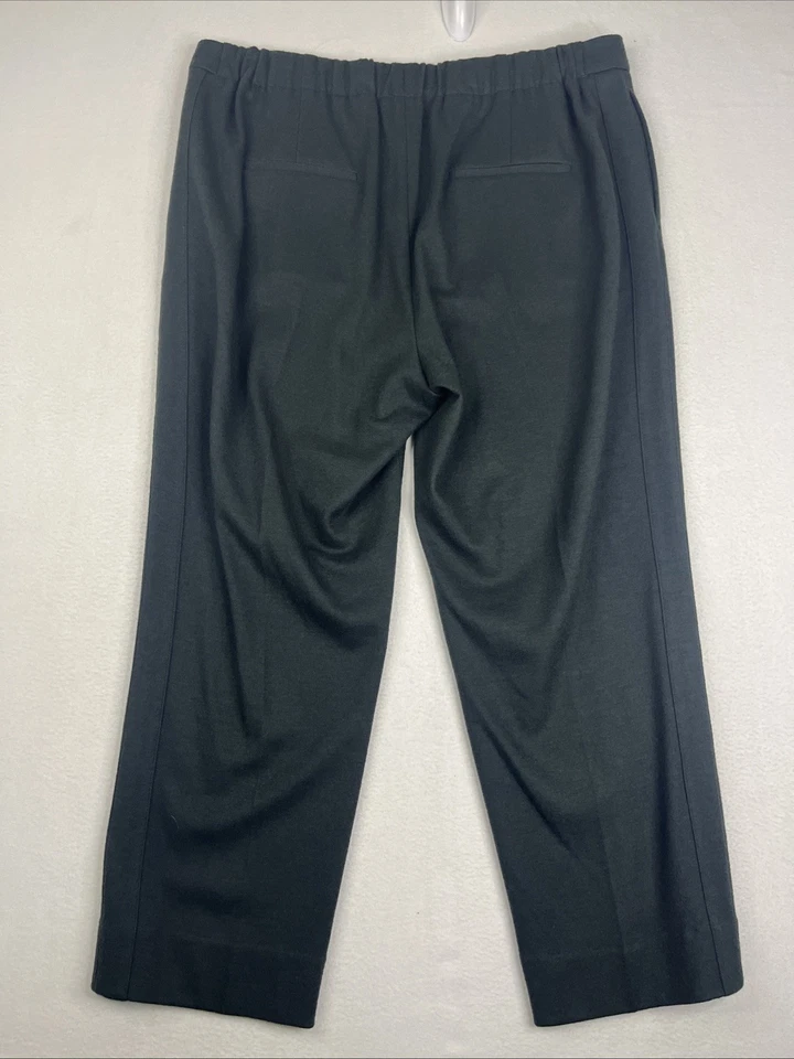 $365 Vince Acogedores Pantalones para Mujer XL Verde Bosque Mezcla de Lana Cintura Elástica Foto 2 de 4
