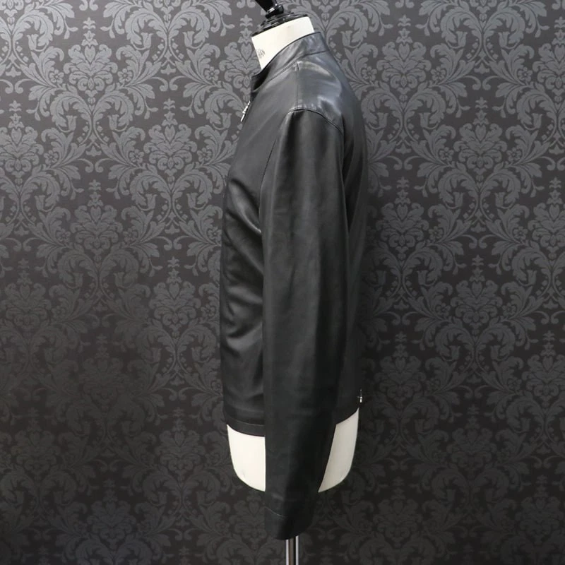 CHROME HEARTS Leather jacket single rider dagger zip SizeM size - Image 2 of 4