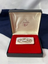 .925 Sterling Silver Ingot Proof 1991 Franklin Mint Christmas 1000 Grains
