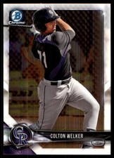 Colton Welker 2018 Bowman #BCP39 Rockies MLB READ FREE SHIPPING AutographDen