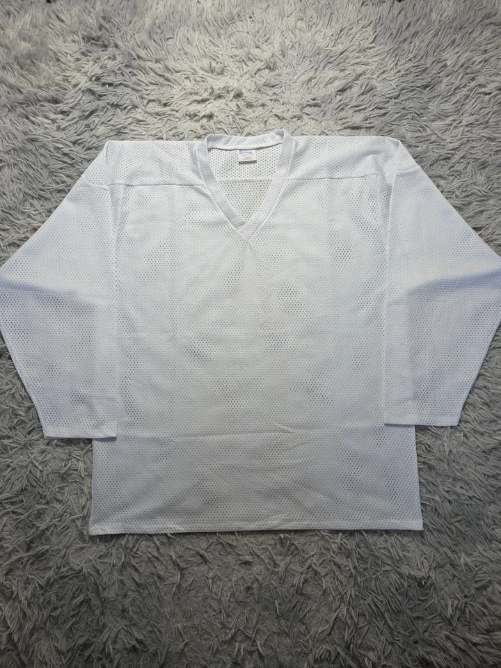 Maillot vintage Janna Sports blanc en maille Usa style rétro - Photo 1/4