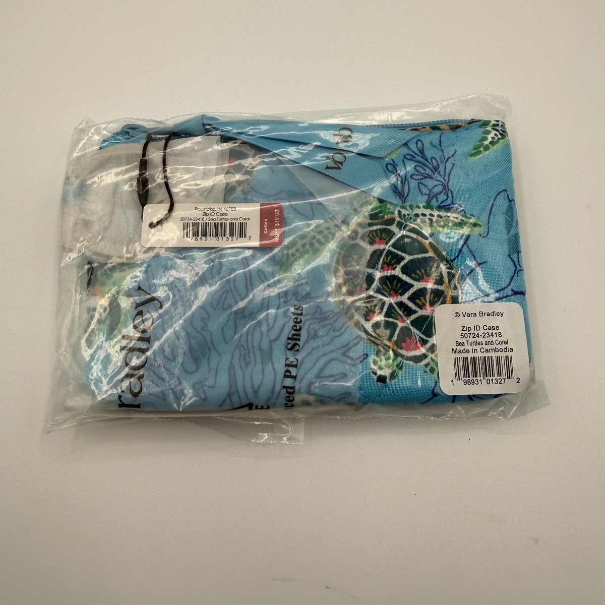 その他 z Vera Bradley Zip ID Case Sea Turtle and Coral NWT (O-24) | eBay