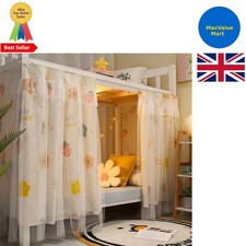 Cabin Bunk Bed Curtain Stylish Canopy Bed Tent Dustproof Blackout Curtains Mosqu