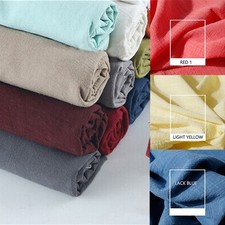 Material Linen Cotton Clothes Natural Pure Flax DIY Fabric Organic
