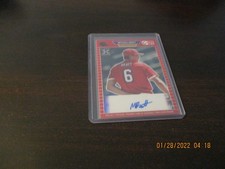 mitchell bratt rookie auto 2021 pro set red