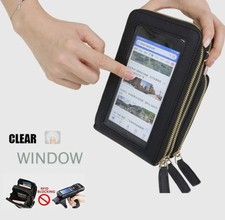 PU multifunctional touch screen mobile phone bag