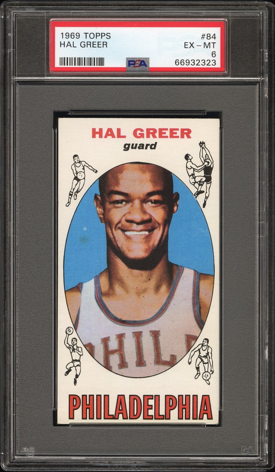 1969 TOPPS #84 HAL GREER PSA 6