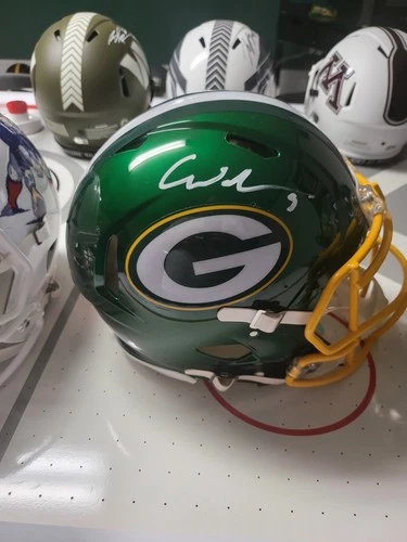 Green Bay Packers Full Size Authentic Helmet Signed by Christin Watson COA