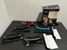 3 Sony 3D Glasses TDG-BR100  2 Pink  Blue TDG-BR50 Size Working Need Batteries