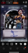 DIGITAL TOPPS WWE SLAM Asuka MIDNIGHT 25 ICONIC MOON BEAM SIGNATURE RELIC Read
