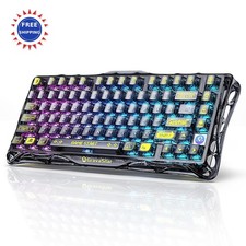 Gaming Keyboard 4G GravaStar Mercury K1 Lite 75 Wireless 2.4GHz BT Wired Gasket