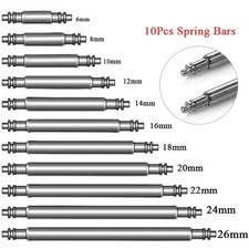 10x A-Grade Watch Strap Spring Bar Pins | 1.5mm Diameter | 14 - 26mm Sizes