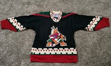 Phoenix / Arizona Coyotes Hockey Jersey Vintage CCM Youth L/XL Retro EUC 