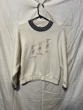 Vintage Woman’s Jerzees USA Made Golf Theme Crewneck Sweatshirt Large