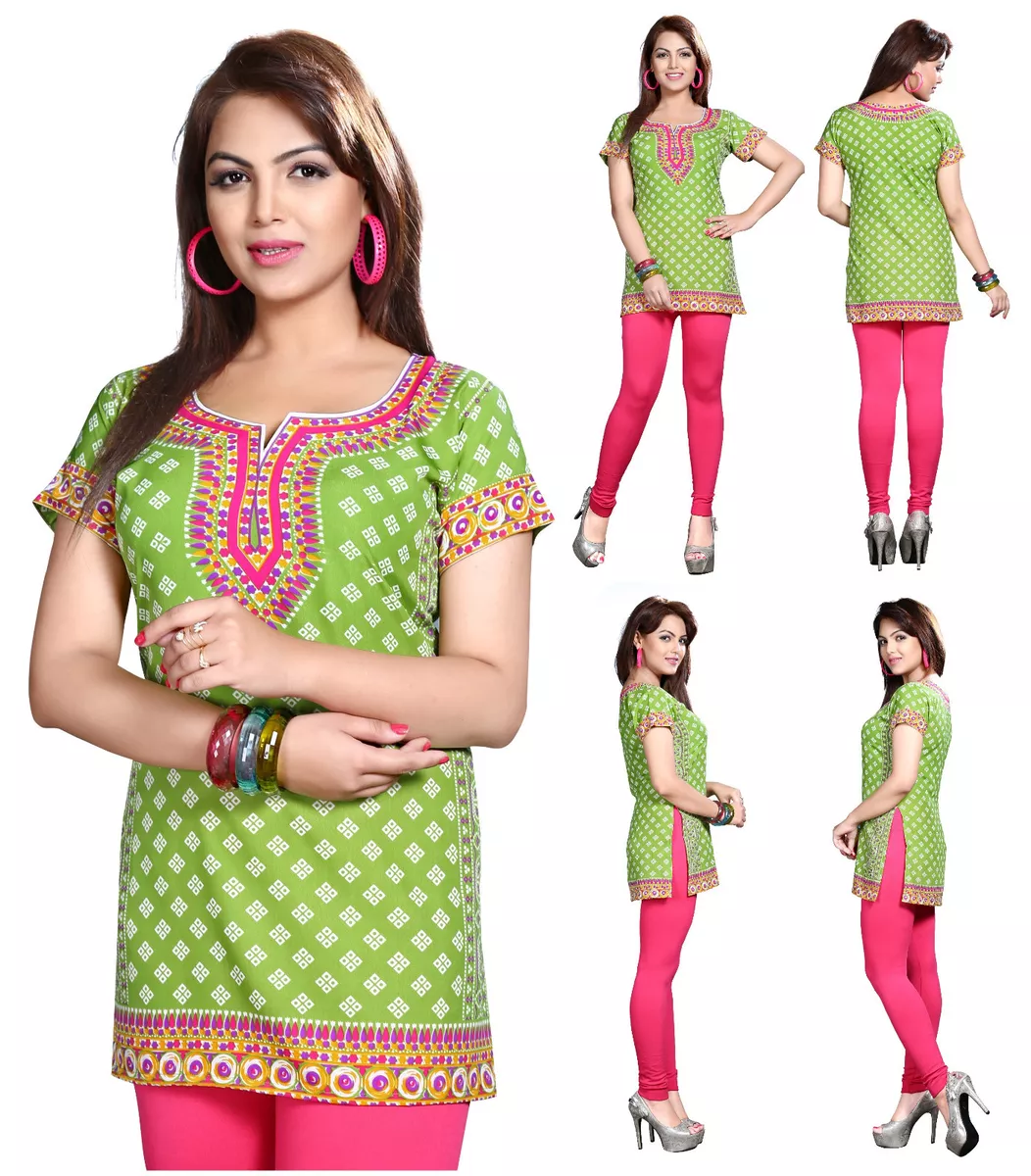 Short kurti top store for jeans