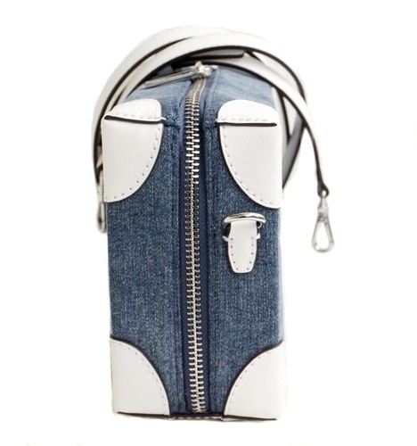 Sac bandoulière Michael Kors jeanie petit coffre croisé denim neuf - Photo 7 sur 12