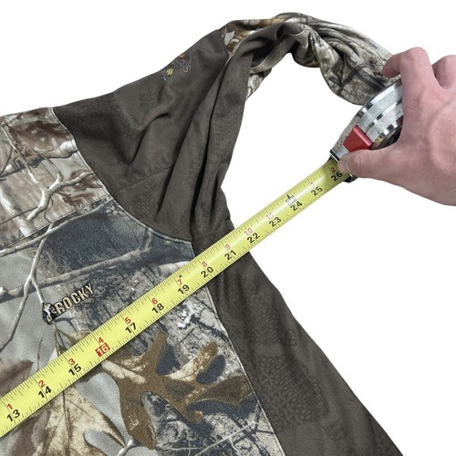 Rocky Scent IQ Atomi Realtree APHD Lightweight Camouflage 1/4 Zip Pullover Sz M - Picture 8 of 11