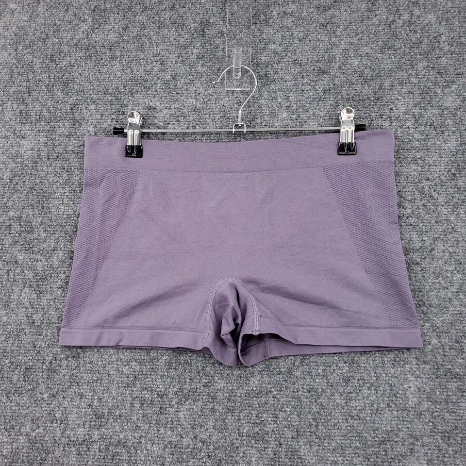Reebok Boyshort Mujer L Grande Púrpura Rendimiento Ropa Interior Pull On Sin Costuras Foto 2 de 4