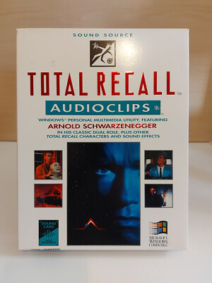 Sound Source Audio Clips | Total Recall | Windows 3.1 Big Box | 3,5'' Diskette