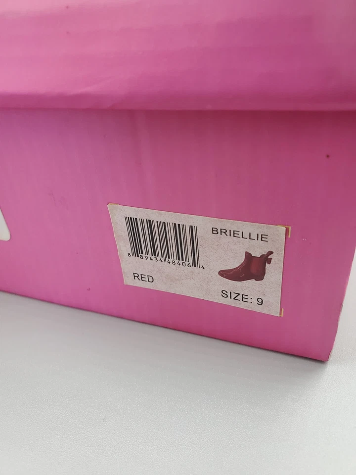 Botas de Lluvia Chelsea Catherine Malandrino Briellie Bow Rojo Talla 9. Foto 3 de 4