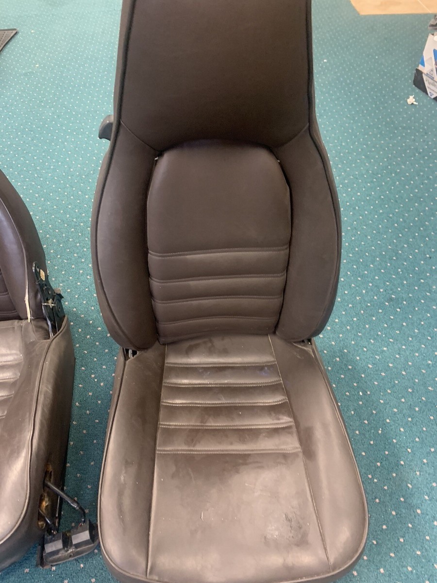 Porsche 911 964 Recaro Leather Power Front Seat Set 96452100409 