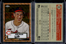 2021 Topps Chrome Bob Feller ROSE GOLD Refractor #636 Platinum Anniversary /50