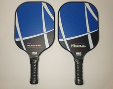 Fiberglass Pickleball Paddle Set 2 Rackets, 4 Balls, 2 Cooling Towels and Case