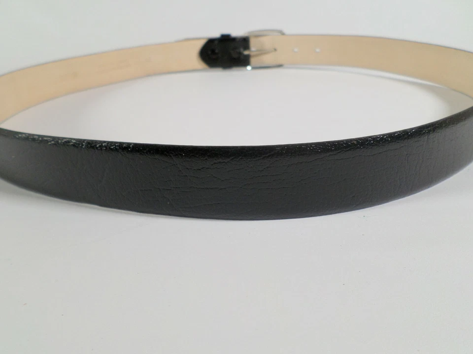 Tex Tan Leather Belt 42 Cowhide Split Cashmere Lined Black 2071M Vtg - Image 4 of 4