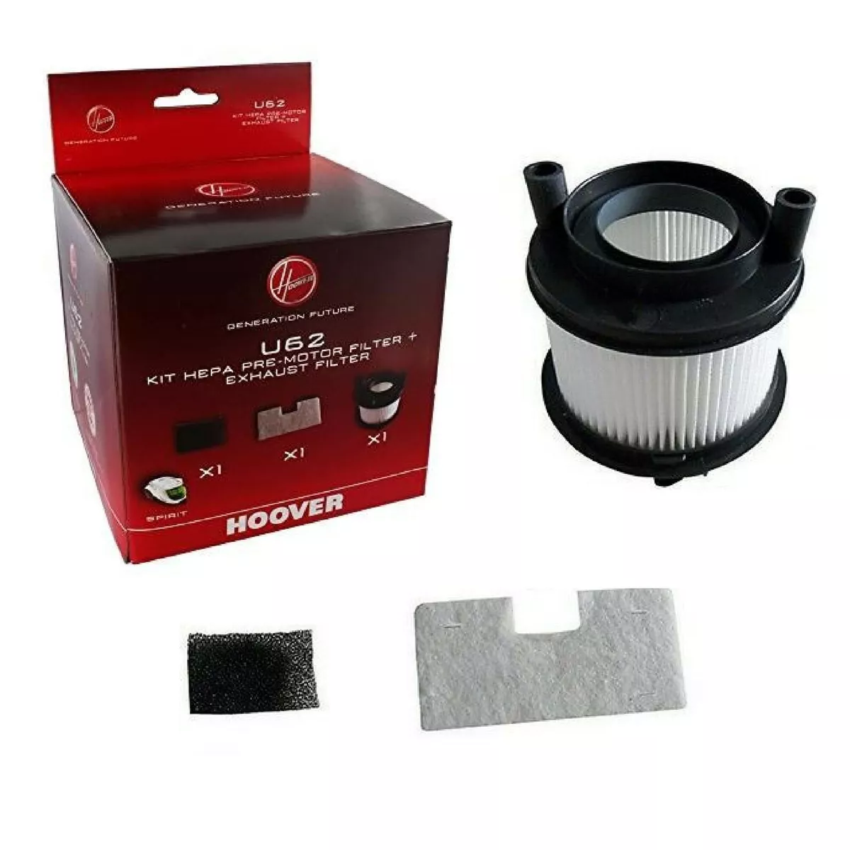 Hoover Smart Spirit Vacuum Cleaner Type HEPA Filter Kit Type U62