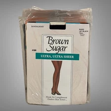 10 Packs Leggs Tall Jet Black Brown Sugar Ultra Sheer Womens Nylons Pantyhose