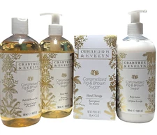 Caramelized fig brown sugar Body Lotion hand therapy shower gel & hand wash set